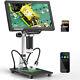 10.1inch 16mp Coin Microscope Camera 10enhanced Stand For Kids Adults 32gb Card