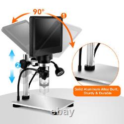 1000X 7Inch Digital Lcd Microscope 1200x 1080p Video Recorder With Wired Remote