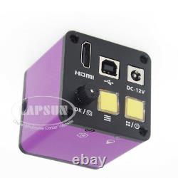 1080P 16MP HDMI USB Video Digital Industrial Microscope Camera TF Video Recorder