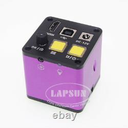 1080P 16MP HDMI USB Video Digital Industrial Microscope Camera TF Video Recorder
