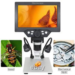 1200X Digital Camera Microscope LED Light 7 Inches LCD Display for PCB Repairing