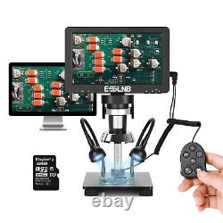 1200X HD Digital Microscope with 7'' Large Screen Picture Video Recorder With 32G