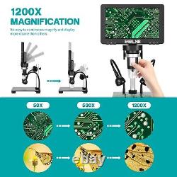 1200X HD Digital Microscope with 7'' Large Screen Picture Video Recorder With 32G