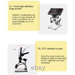 1200X Zoom for USB Microscope Digital Magnifier Endoscope Video Camera 7 inch