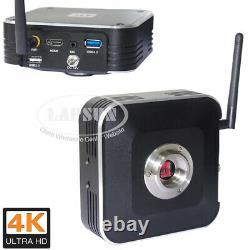 120Gb 4K UHD HDMI USB 3.0 WiFi IP Web Digital Microscope Video Camera C mount