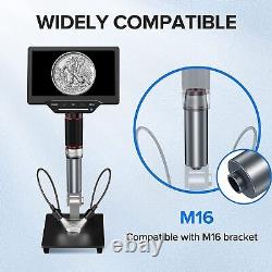 1300X 25MP Digital Microscope Camera soldering microscope with Screen Magnifier