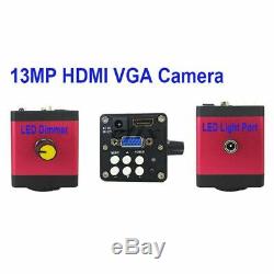 13MP HDMI VGA /22MP HD USB TF Monocular Microscope Digital Camera Lens 56 LED Li