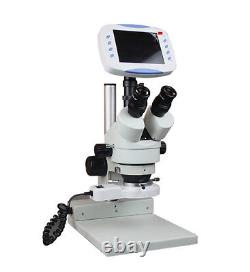 165mm Zoom Stereo Trinocular Digital Microscope w 6 LCD 2Mp TV Camera SD Card