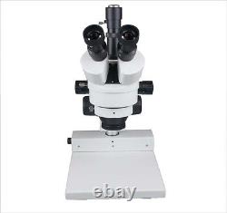 185mm Working Distance PCB Welding Zoom Stereo LED Microscope w 3Mp USB Camera