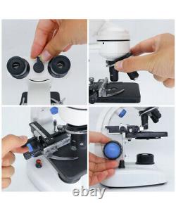 2000X Binocular Biological Microscope USB Camera Digital Microscope with LED Light