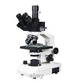 2000x Trinocular Professional Vet 3D Stage LED Microscope w 5Mpix USB Camera