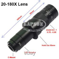 2K 1080P 60FPS 21.0MP HDMI USB Digital Industrial Microscope Camera + 360X Lens