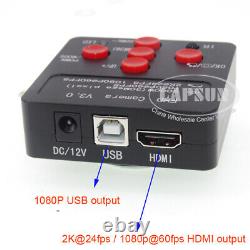 2K 1080P 60FPS 30.0MP HDMI USB C CS Mount Digital Industrial Microscope Camera
