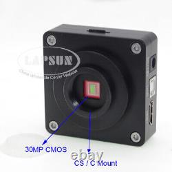 2K 1080P 60FPS 30.0MP HDMI USB C CS Mount Digital Industrial Microscope Camera