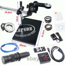 2K 1080P 60FPS HDMI USB Digital Industrial Microscope Camera + Universal Stand