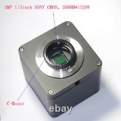 US Plug Akozon Industrial Cameras HD 1080p HDMI Digital Industry Microscope Camera 20MP 1/3 60F/S Industry Video Microscope Camera C-Mount Lens 