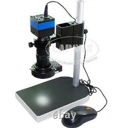 2MP HD Digital Industry VGA Microscope Camera + C-mount Lens + Mouse + Stand Kit
