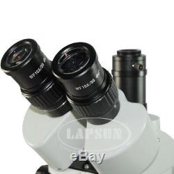 3.5-45X Simul-focal Trinocular Stereo Microscope +Gooseneck LED F Digital Camera