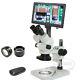 3.5-90x Trinocular Zoom Stereo Microscope 1080p 60fps Digital C-mount Camera Lcd
