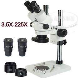 3.5X 225X Simul-focal Trinocular Stereo Microscope for Digital Eyepiece Camera