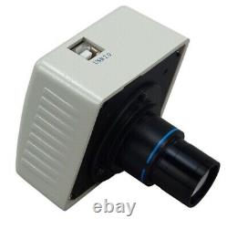 3.5X-90X Trinocular Stereo Zoom Boom Stand Microscope 3MP Camera Y&R Fiber Light