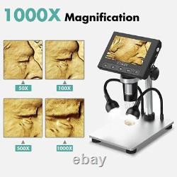 32GB 1000X Digital Microscope PC View 10 LED Lights 1080P USB Microscope Camera