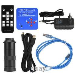 38MP HDMI USB Industrial Video Microscope Camera Microscope with 100X Lens kit