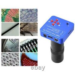 38MP HDMI USB Industrial Video Microscope Camera Microscope with 100X Lens kit