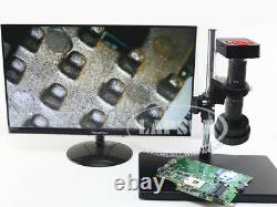 3D Stereo & 2D 200X Zoom C-MOUNT Lens LED F Digital Industrial Microscope Camera