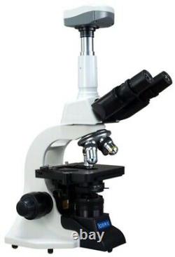 40-2000X Darkfield Brightfield Kohler 3W LED Microscope+9.0MP Digital USB Camera