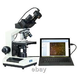 40X-1000X Binocular Compound Darkfield 9MP Digital Live Blood Microscope
