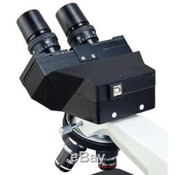 40X-1000X Binocular Compound LED Microscope+Built-in 3MP Digital Camera