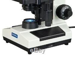 40X-1000X Trinocular Compound LED Microscope with 2.0MP USB Digital Camera