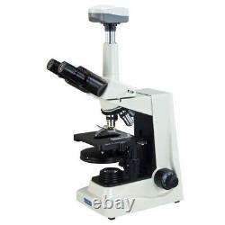 40X-1600X Trinocular Phase Contrast PLAN Compound Microscope+5MP Digital Camera