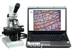 40X-2000X Built-in 1.3MP Digital Camera Monocular Compound LED Microscope