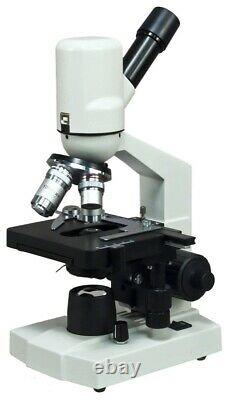 40X-2000X Built-in 1.3MP Digital Camera Monocular Compound LED Microscope