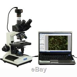 40X-2000X Compound Darkfield Trinocular LED Microscope+1.3MP USB Digital Camera