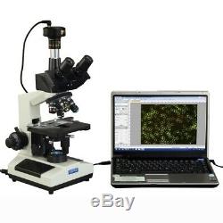 40X-2000X Darkfield Biological Trinocular LED Microscope+2MP USB Digital Camera