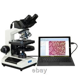40X-2000X Phase Contrast Compound 3MP Digital LED Microscope+PLAN PH Objectives