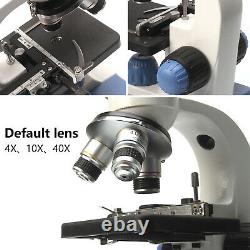 40X-400X Glass Optics Student Compound Microscope + USB Digital Camera