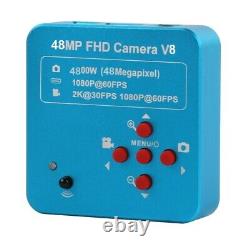 48MP 1080P HDMI USB Digital Industry Video Microscope Camera 180x Lens, UK
