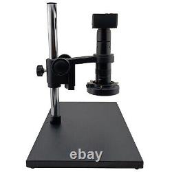 48MP 1080P Industrial HDMI USB Camera Microscope Zoom Lens LED Light Stand Set