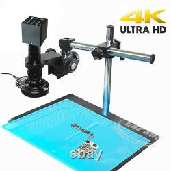 4K /1080P 60FPS HDMI C-Mount Digital Industry Microscope Set Camera Lens Stand