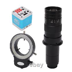 4K Microscope Camera 180X Lens HD Dual Output Industrial Digital Video