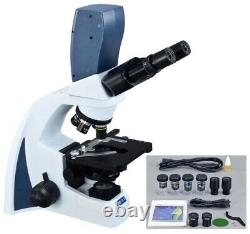 5.0MP Digital Siedentopf LED Binocular Microscope 40X-2000X Reversed Nosepiece