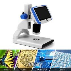 5 inch LCD Digital Microscope 1080P Microscope Video Recorder 200X Magnification