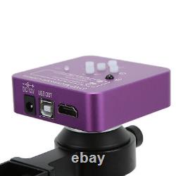 51MP Digital Video Microscope Camera With 130X C Mount Lens LED Ring Light S GFL