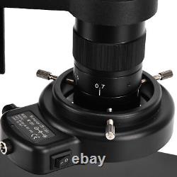 51MP Digital Video Microscope Camera With 180X C-Lens 144LED Ring Light Stand US