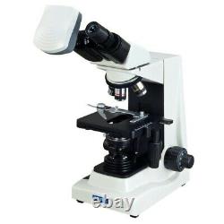 5MP Digital Siedentopf Compound Binocular Microscope 40X-1600X w PLAN Objectives
