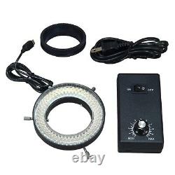 6.7-45X Zoom Stereo Microscope+144 LED Ring Light+Boom Stand+14MP Digital Camera